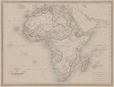 Lot 79 - [MAPS-AFRICA] Two framed maps of Africa. Two...