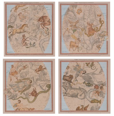 Lot 80 - [CELESTIAL CHARTS] Four framed reproductions....