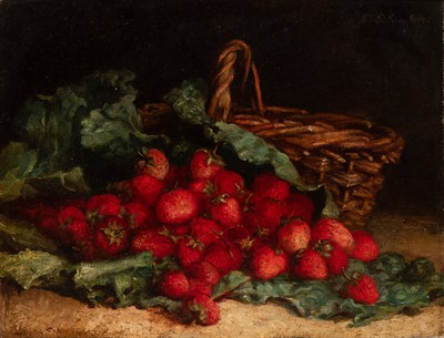 Lot 126 - 19th Century School Still Life of Strawberries...