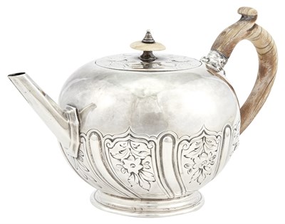 Lot 116 - Early Victorian Sterling Silver Teapot Maker's...