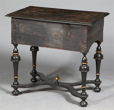 Lot 77 - William III Style Black-Japanned and...