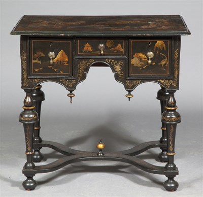 Lot 77 - William III Style Black-Japanned and...