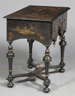 Lot 77 - William III Style Black-Japanned and...
