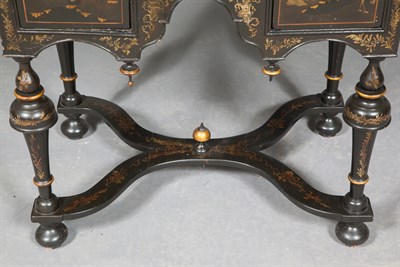 Lot 77 - William III Style Black-Japanned and...