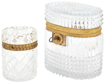 Lot 137 - Restauration Cut Glass and Gilt-Metal Mounted...
