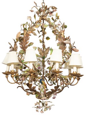 Lot 142 - Rococo Style Gilt-Metal and Porcelain...