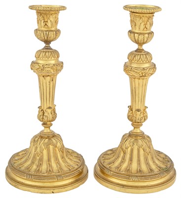 Lot 135 - Pair of Louis XVI Style Gilt-Bronze...