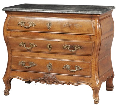 Lot 151 - Louis XV Provincial Walnut Commode Mid 18th...