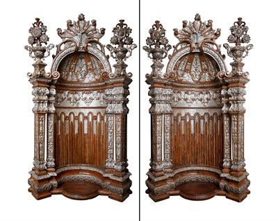 Lot 6 - Pair of South European Baroque Painted and...