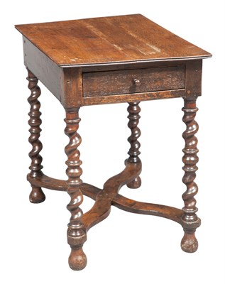 Lot 22 - English Oak and Beechwood Joined Side Table...