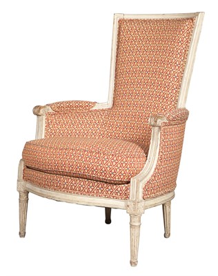 Lot 133 - Louis XVI Painted Bergère en Cabriolet Last...