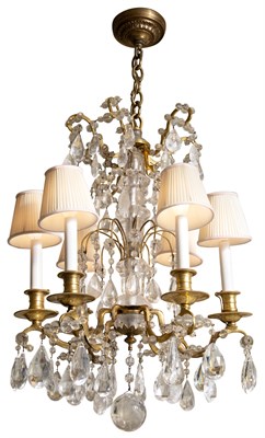 Lot 122 - Louis XVI Style Gilt-Bronze and Rock Crystal...