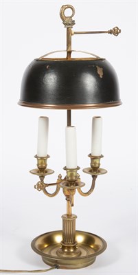 Lot 88 - Louis XVI Style Gilt-Metal Bouillotte Lamp...