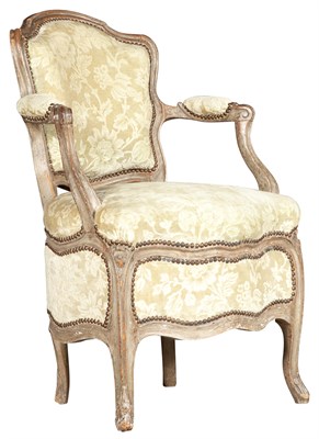 Lot 149 - Louis XV Painted Fauteuil de Chambre Third...