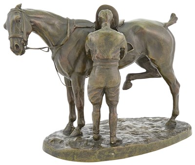 Lot 91 - French School 20th Century Horse and Rider...