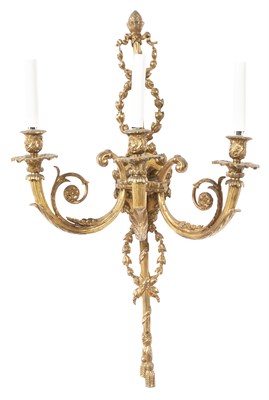 Lot 170 - Set of Four Louis XVI Style Gilt-Metal...