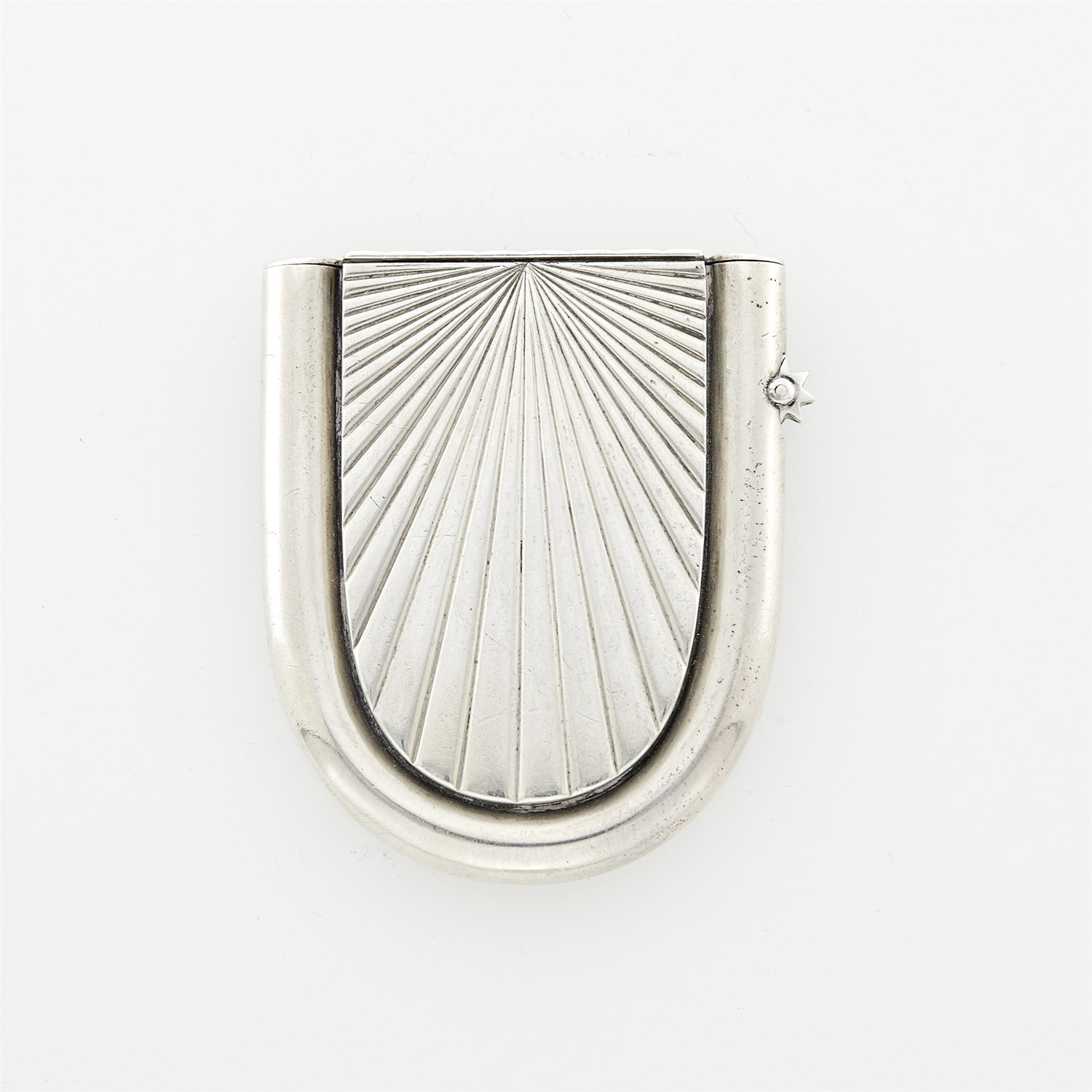 Lot 156 - Fabergé Silver Vesta Case Workmaster Anna...