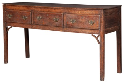 Lot 318 - English Oak Joined Dresser Base Height 32...