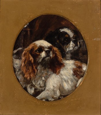 Lot 24 - English School 19th/20th Century Two Spaniels...