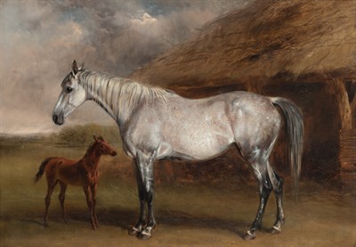 Lot 82 - English School 19th Century A Gray Mare with...