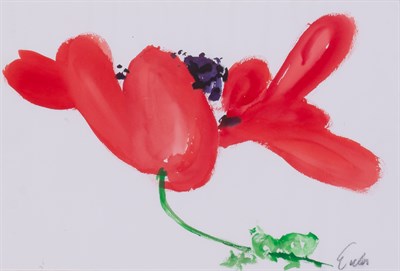 Lot 16 - Joe Eula American, 1925-2004 Poppy Signed Eula...