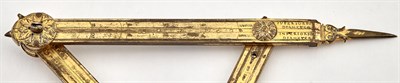 Lot 548 - German Gilt-Brass Compass by Christopher...