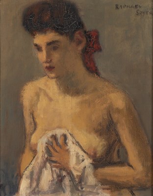 Lot 61 - Raphael Soyer American, 1899-1987 Woman with...