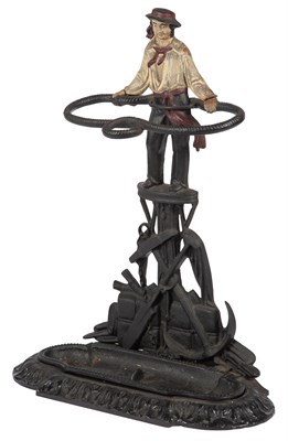 Lot 3 - Painted Cast Iron Umbrella Stand Late 19th/...