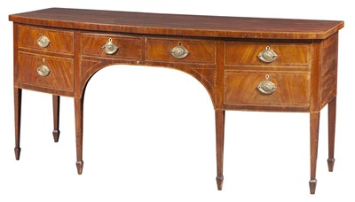 Lot 237 - George III Inlaid Mahogany Sideboard Height 36...