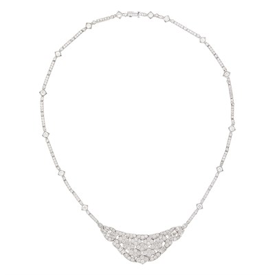 Lot 174 - Platinum and Diamond Necklace
