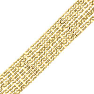 Lot 71 - Cartier Ten Strand Gold Bead 'Draperie' Bracelet