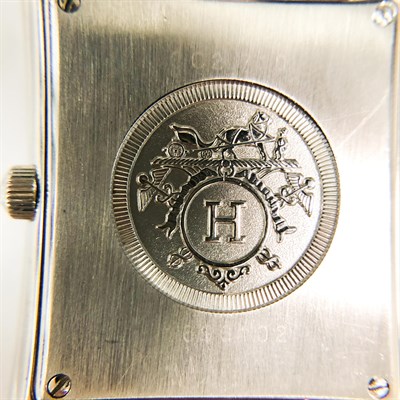 Lot 46 - Hermès Stainless Steel 'Cape Cod' Wristwatch