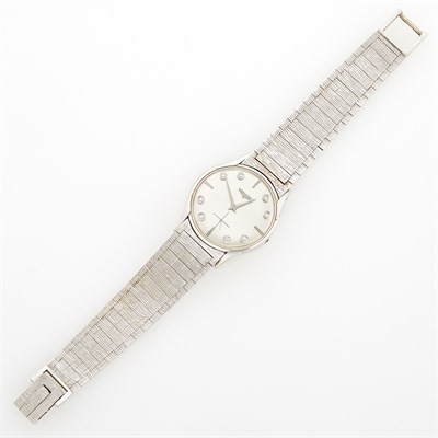 Lot 1223 - Longines White Gold Wristwatch