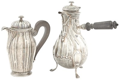Lot 130 - French Sterling Silver Demitasse Pot and...