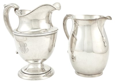 Lot 145 - Two American Sterling Silver Water Pitchers...