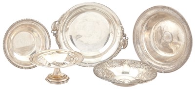 Lot 153 - Five American and English Sterling Silver...