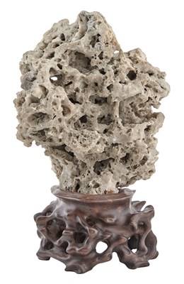 Lot 93 - A Chinese Kun Scholar's Rock Of irregular...