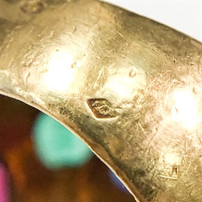 Lot 76 - Gold and Gem-Set Dome Ring, France