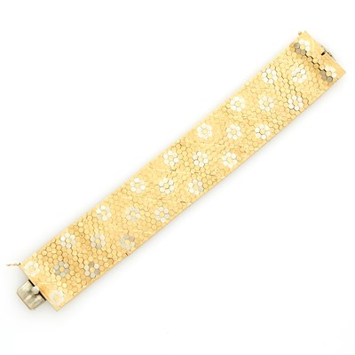 Lot 1017 - Two-Color Gold Bracelet