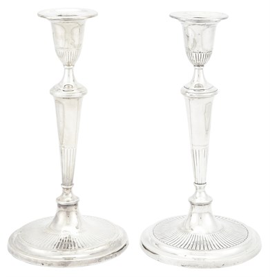 Lot 308 - Pair of George III Sterling Silver...