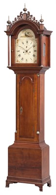 Lot 258 - Federal Cherry Tall Case Clock Massachusetts,...
