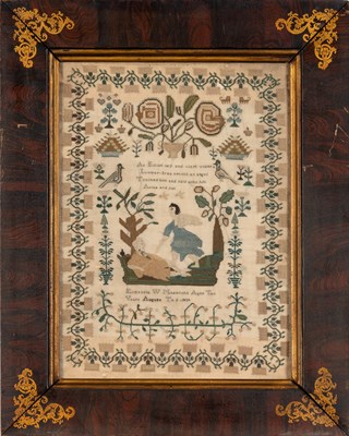 Lot 239 - Needlework Sampler Worked by Elizabeth W....