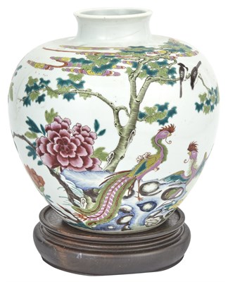 Lot 1139 - A Chinese Enameled Porcelain Vase Yongzheng...