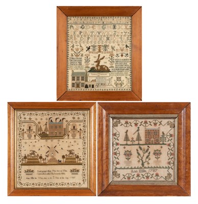 Lot 225 - Needlework Sampler Probably English, worked by...