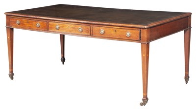 Lot 686 - George III Inlaid Mahogany Writing Table The...
