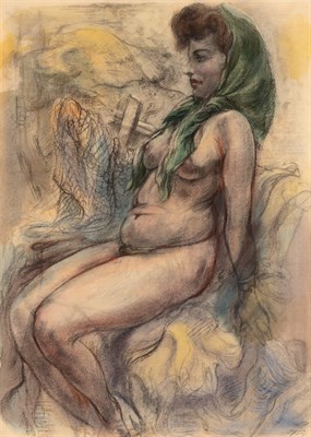 Lot 1094 - George Grosz German, 1893-1959 Female Nude,...