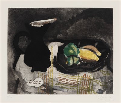 Lot 15 - After Georges Braque PICHET NOIR ET CITRONS...