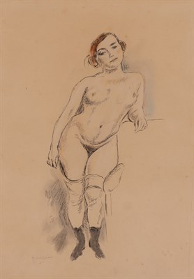 Lot 44 - Jules Pascin French, 1885-1930 Nude Leaning...
