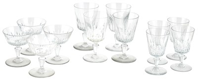 Lot 133 - Baccarat Biarritz Pattern Cut Glass Stemware...