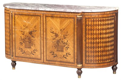 Lot 169 - Louis XVI Style Walnut Marquetry and Parquetry Buffet